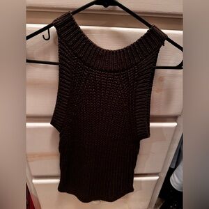 Brown sweater tank size small